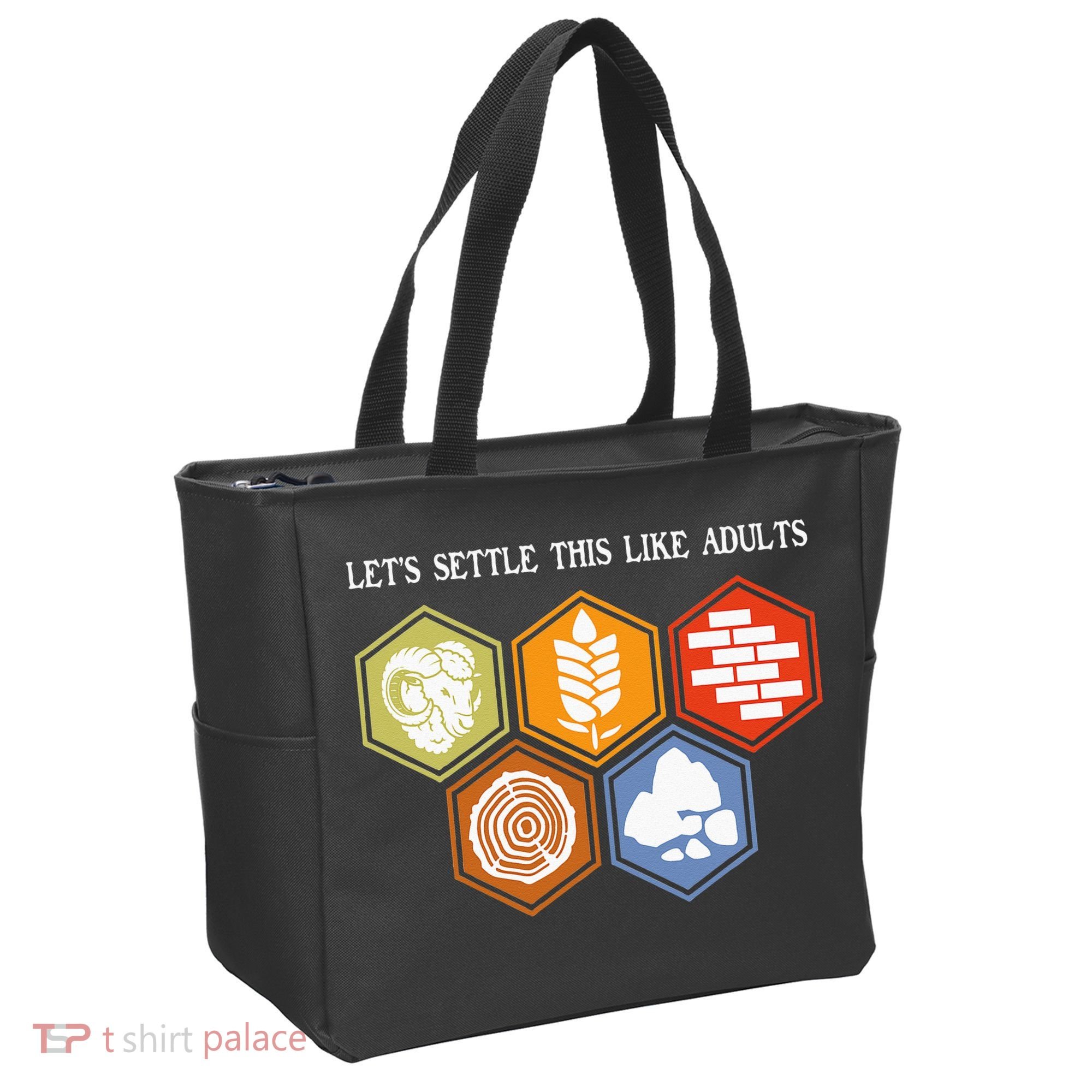 Let's Settle This Like Adults Tabletop Game Board Gaming Tote Bag