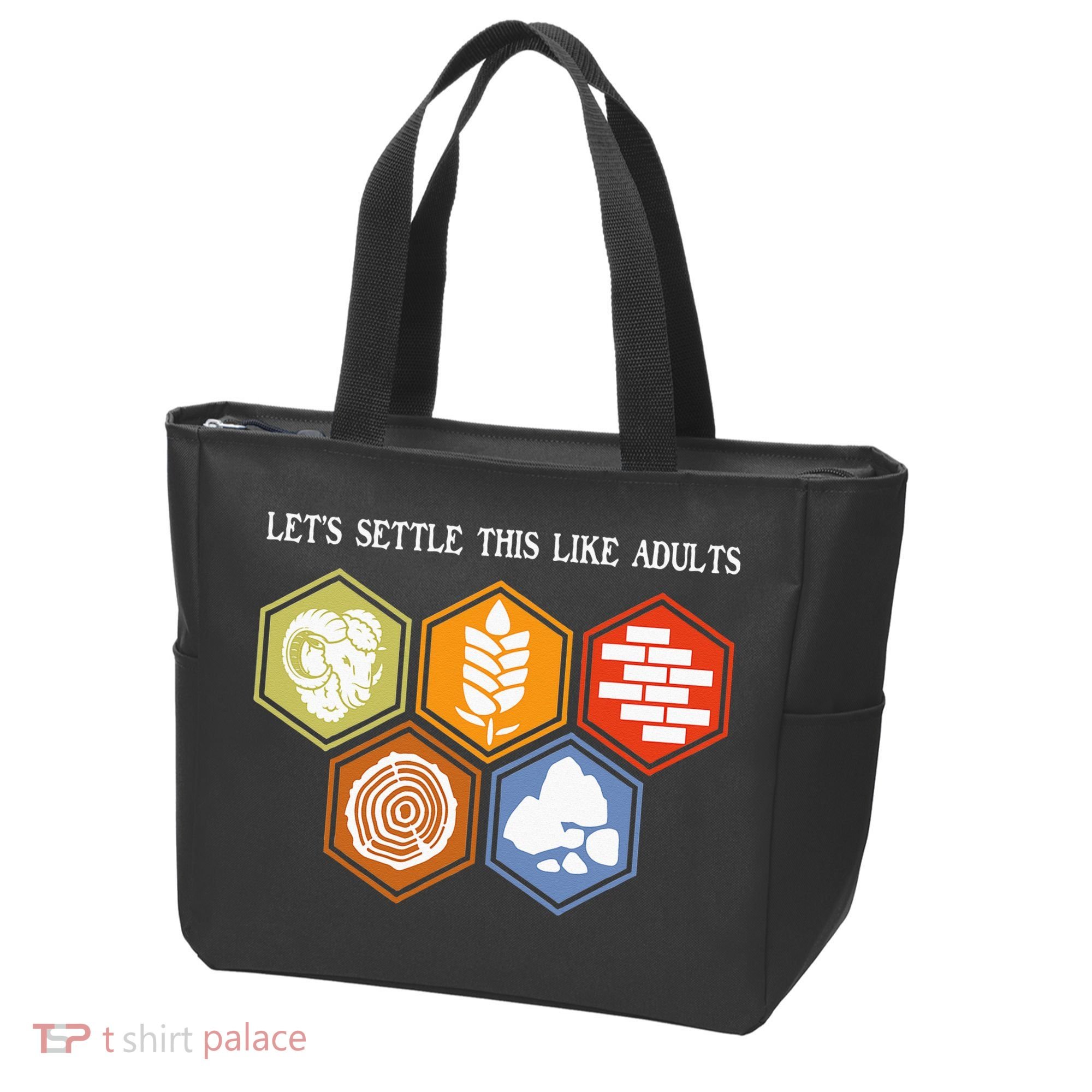 Let's Settle This Like Adults Tabletop Game Board Gaming Tote Bag