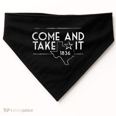 Lone Star Texas Come And Take It 1836 USA-Made Doggie Bandana