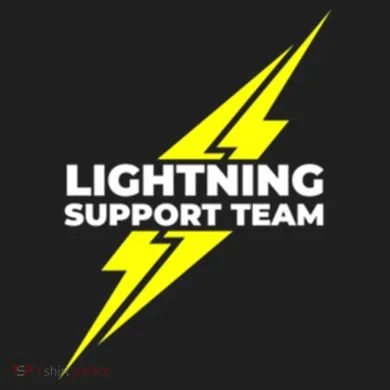Lightning Support Team Ll Gift Urban Oversized Heavyweight T-Shirt