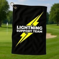Lightning Support Team Ll Gift Golf Towel thumb 1