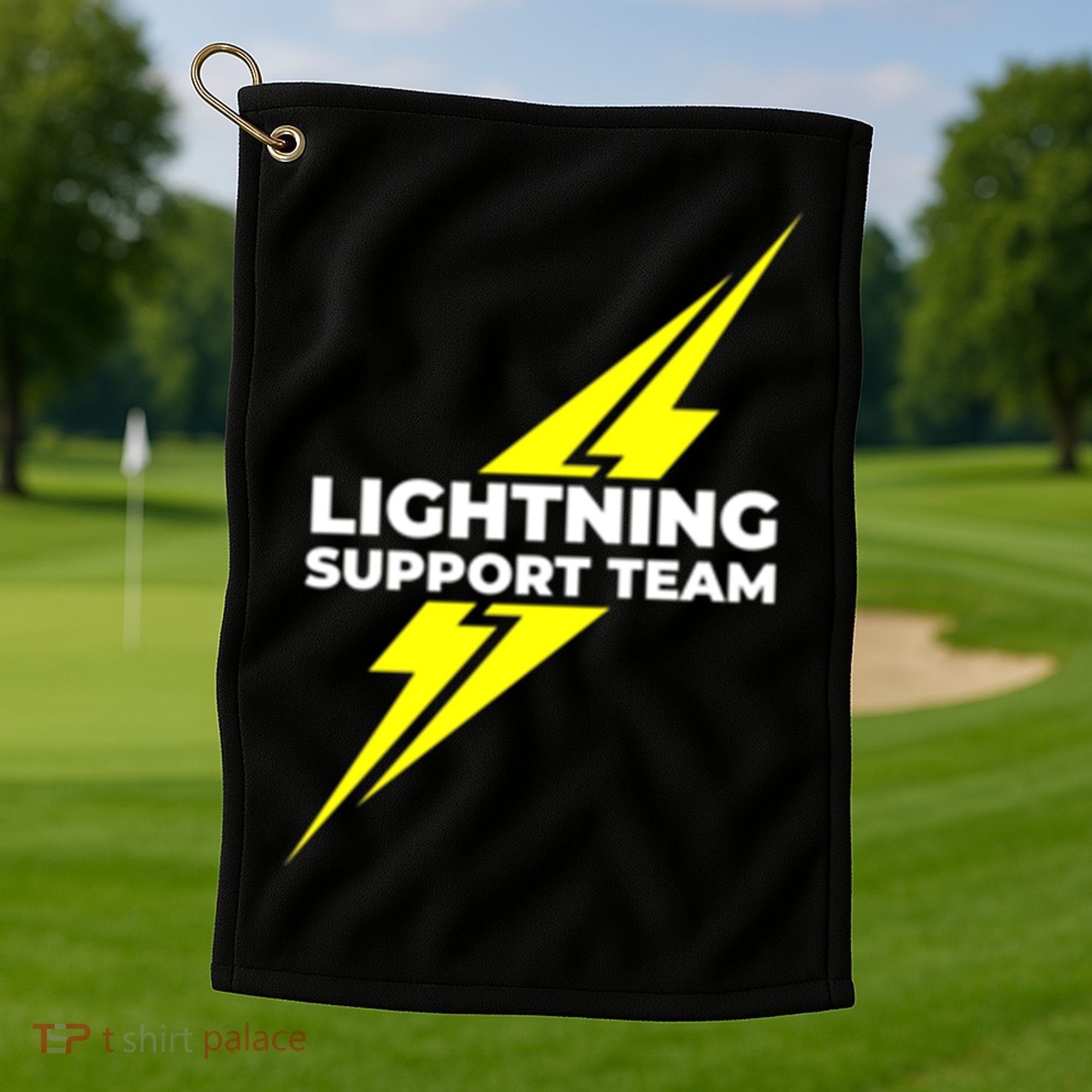 Lightning Support Team Ll Gift Golf Towel
