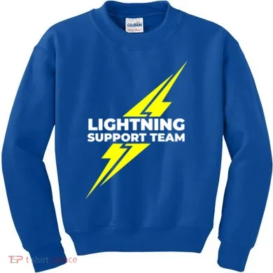 Lightning Support Team Ll Gift Kids Sweatshirt