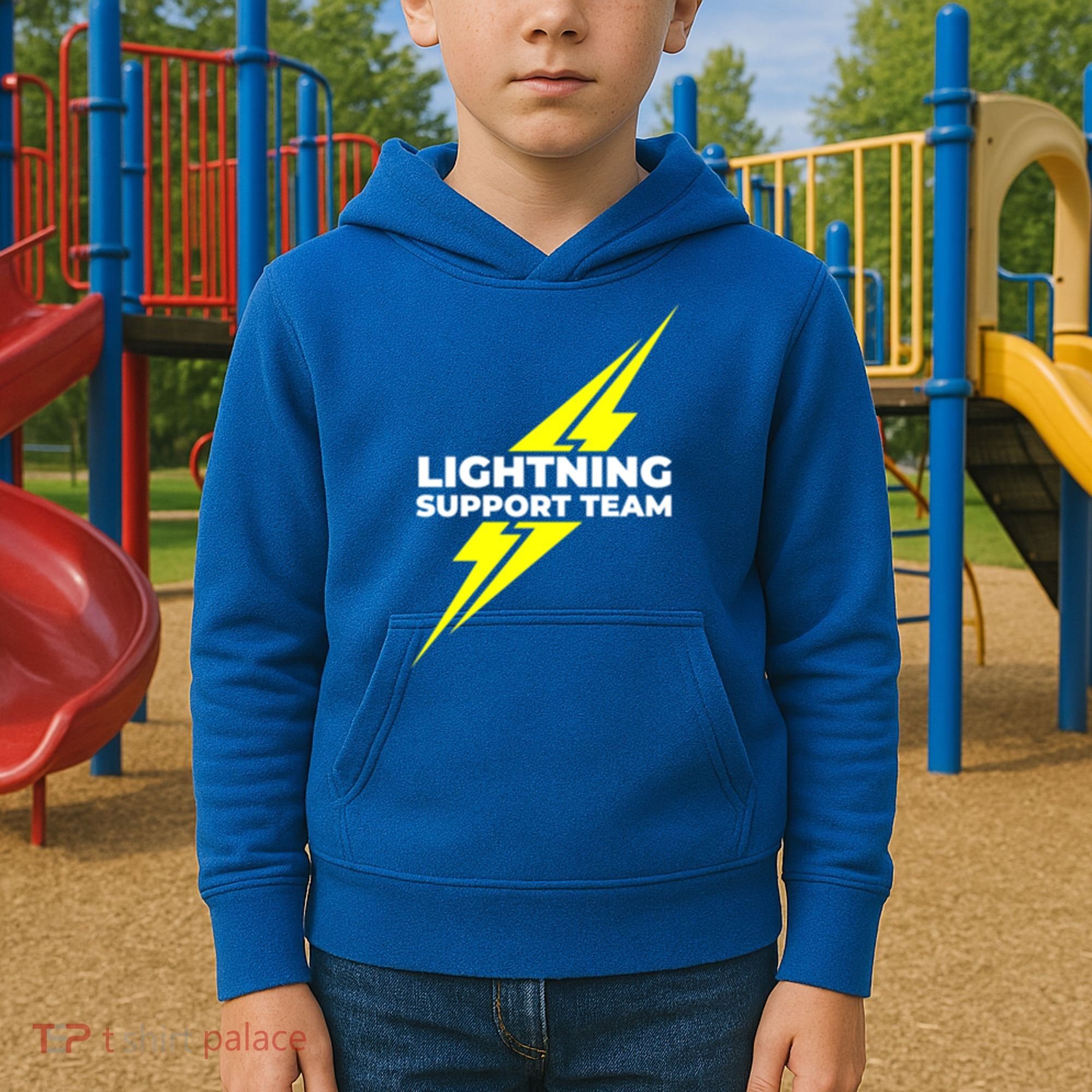 Lightning Support Team Ll Gift Kids Hoodie