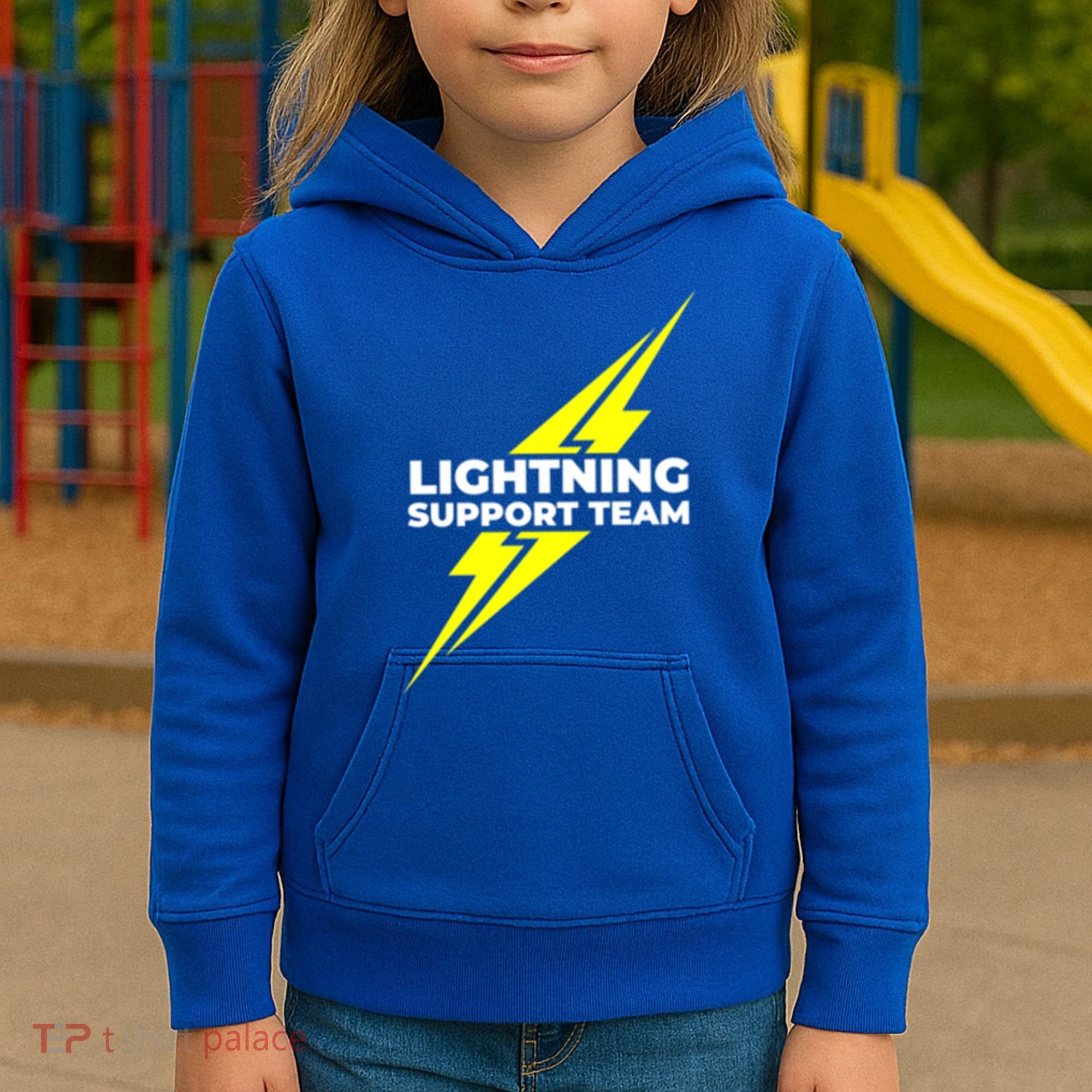 Lightning Support Team Ll Gift Kids Hoodie