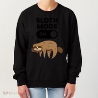 Lazy Sloth Tired Sloth Funny Sloth Mode On Gift Women's Sweatshirt thumb 0
