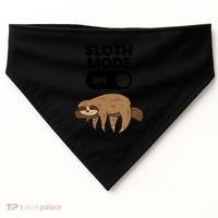 Lazy Sloth Tired Sloth Funny Sloth Mode On Gift USA-Made Doggie Bandana thumb 0