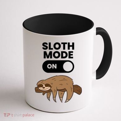 Lazy Sloth Tired Sloth Funny Sloth Mode On Gift Coffee Mug back