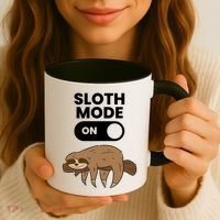 Lazy Sloth Tired Sloth Funny Sloth Mode On Gift Coffee Mug thumb 3