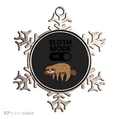 Lazy Sloth Tired Sloth Funny Sloth Mode On Gift Ornament