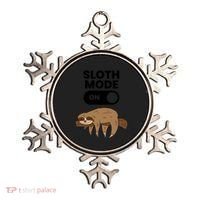 Lazy Sloth Tired Sloth Funny Sloth Mode On Gift Ornament thumb 0
