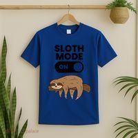 Lazy Sloth Tired Sloth Funny Sloth Mode On Gift T-Shirt thumb 2