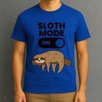 Lazy Sloth Tired Sloth Funny Sloth Mode On Gift T-Shirt thumb 3