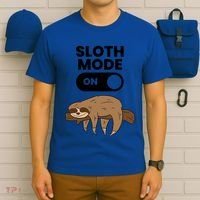 Lazy Sloth Tired Sloth Funny Sloth Mode On Gift T-Shirt thumb 6