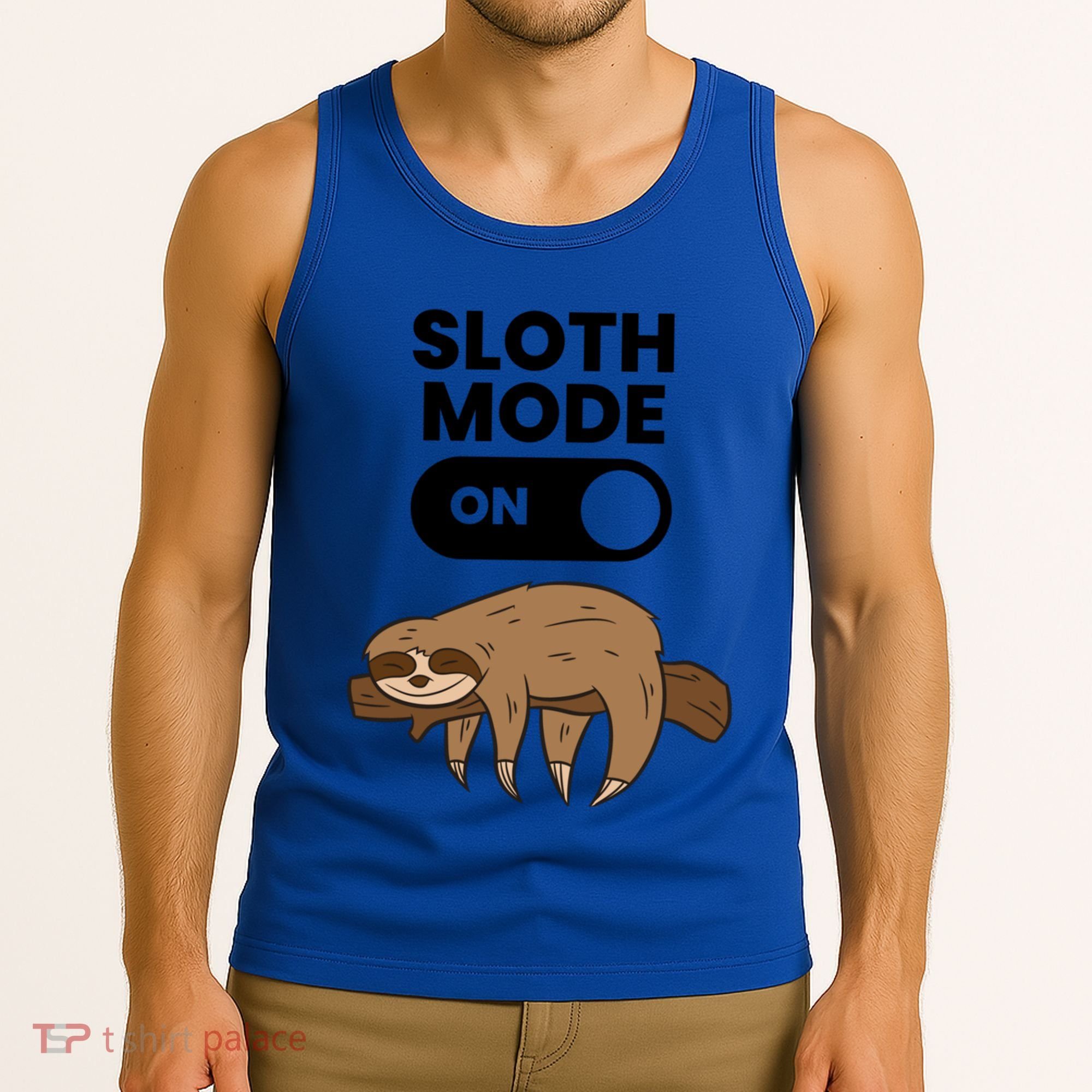 Lazy Sloth Tired Sloth Funny Sloth Mode On Gift Tank Top