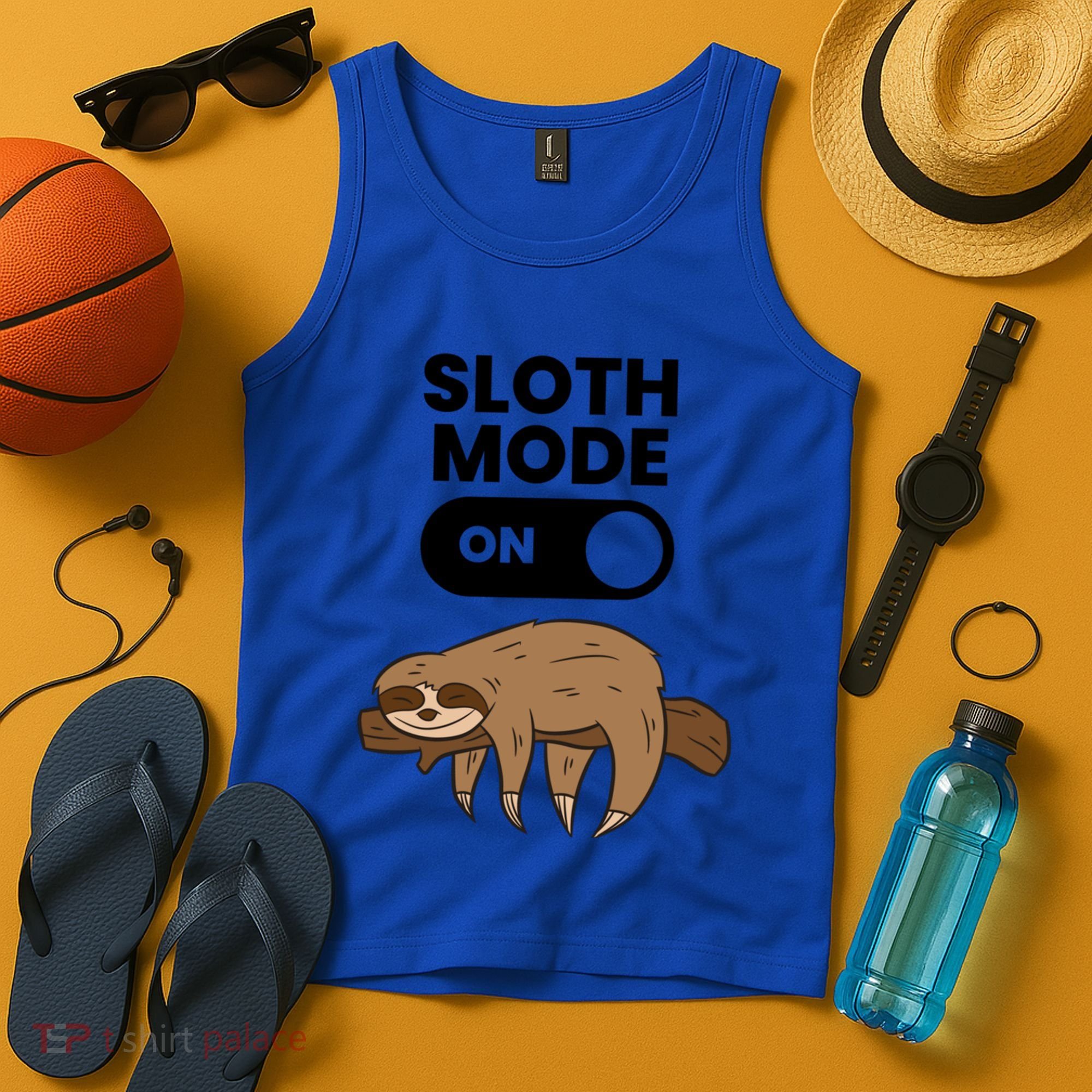Lazy Sloth Tired Sloth Funny Sloth Mode On Gift Tank Top