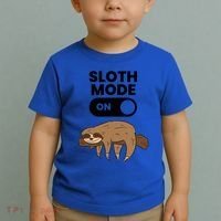 Lazy Sloth Tired Sloth Funny Sloth Mode On Gift Toddler T-Shirt thumb 2