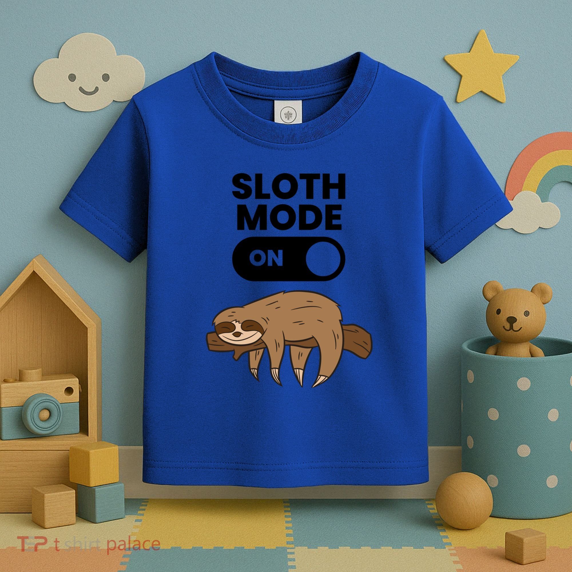 Lazy Sloth Tired Sloth Funny Sloth Mode On Gift Toddler T-Shirt
