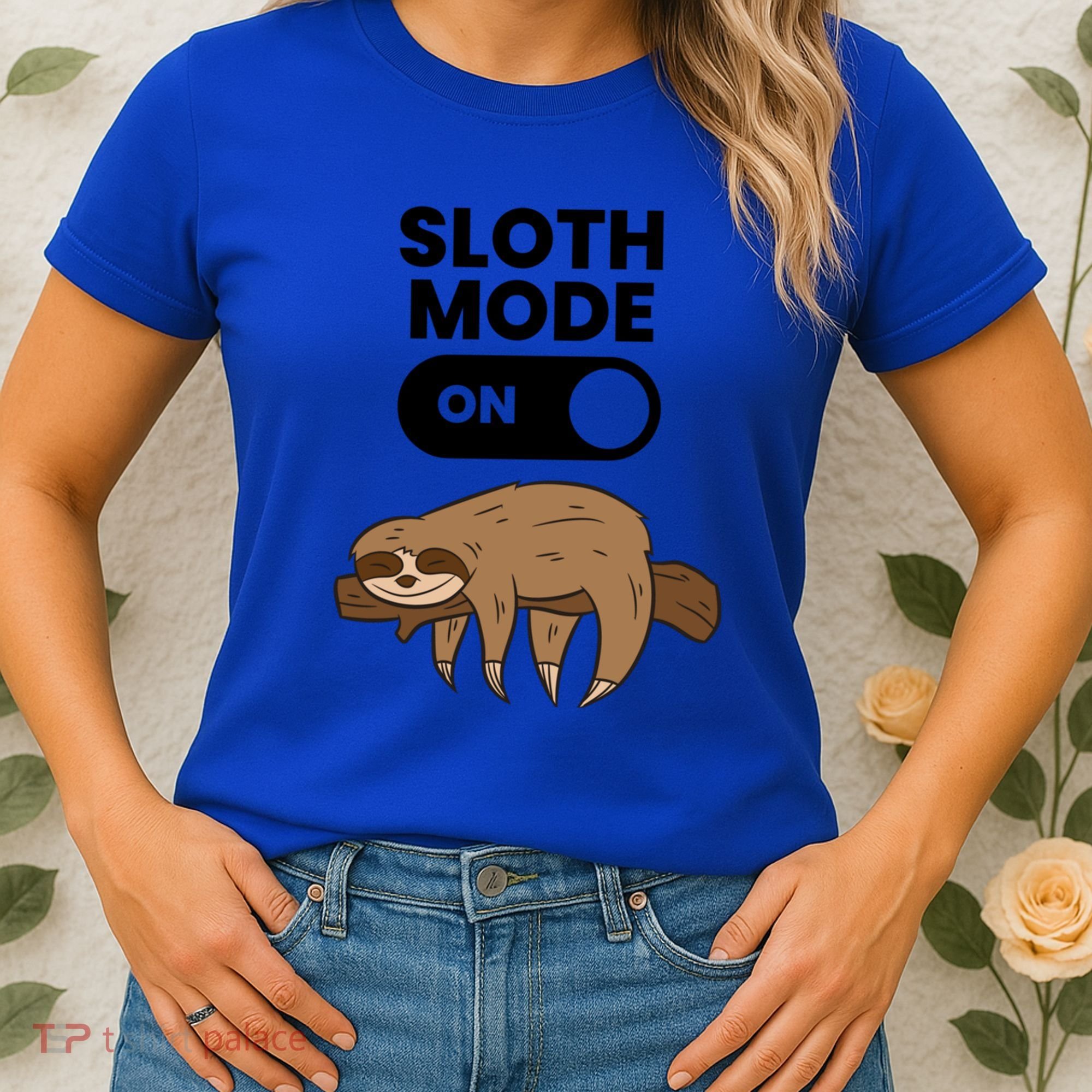 Lazy Sloth Tired Sloth Funny Sloth Mode On Gift Women's T-Shirt