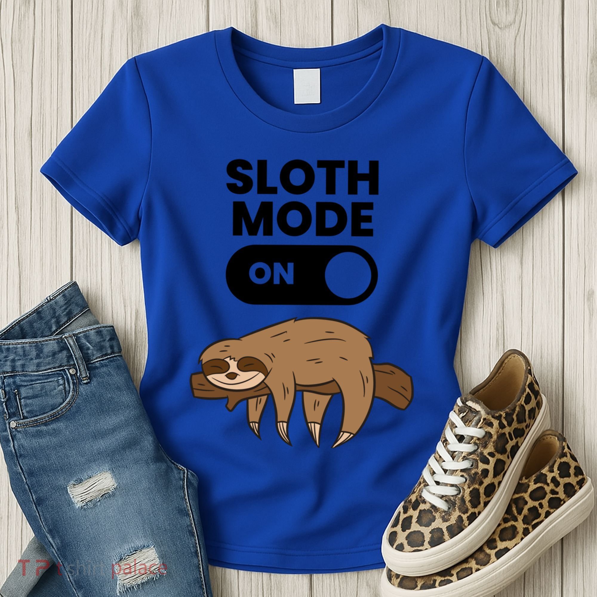 Lazy Sloth Tired Sloth Funny Sloth Mode On Gift Women's T-Shirt