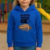 Lazy Sloth Tired Sloth Funny Sloth Mode On Gift Kids Hoodie thumb 3
