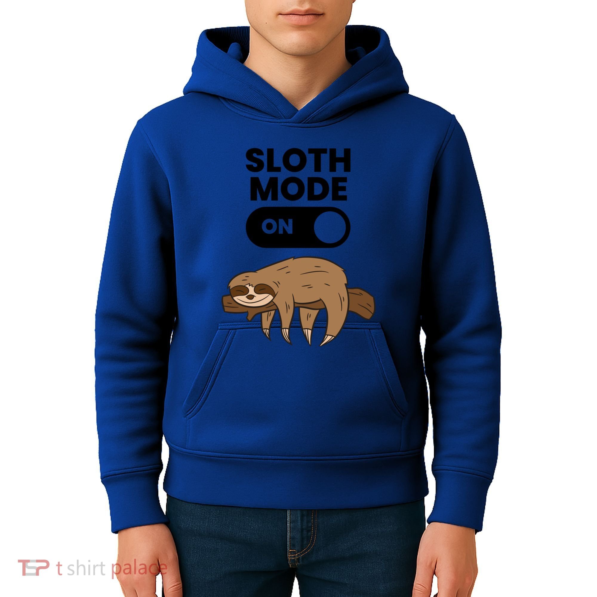 Lazy Sloth Tired Sloth Funny Sloth Mode On Gift Kids Hoodie