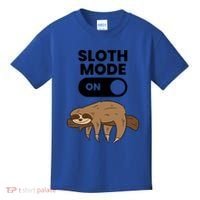 Lazy Sloth Tired Sloth Funny Sloth Mode On Gift Kids T-Shirt thumb 0