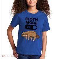 Lazy Sloth Tired Sloth Funny Sloth Mode On Gift Kids T-Shirt thumb 2