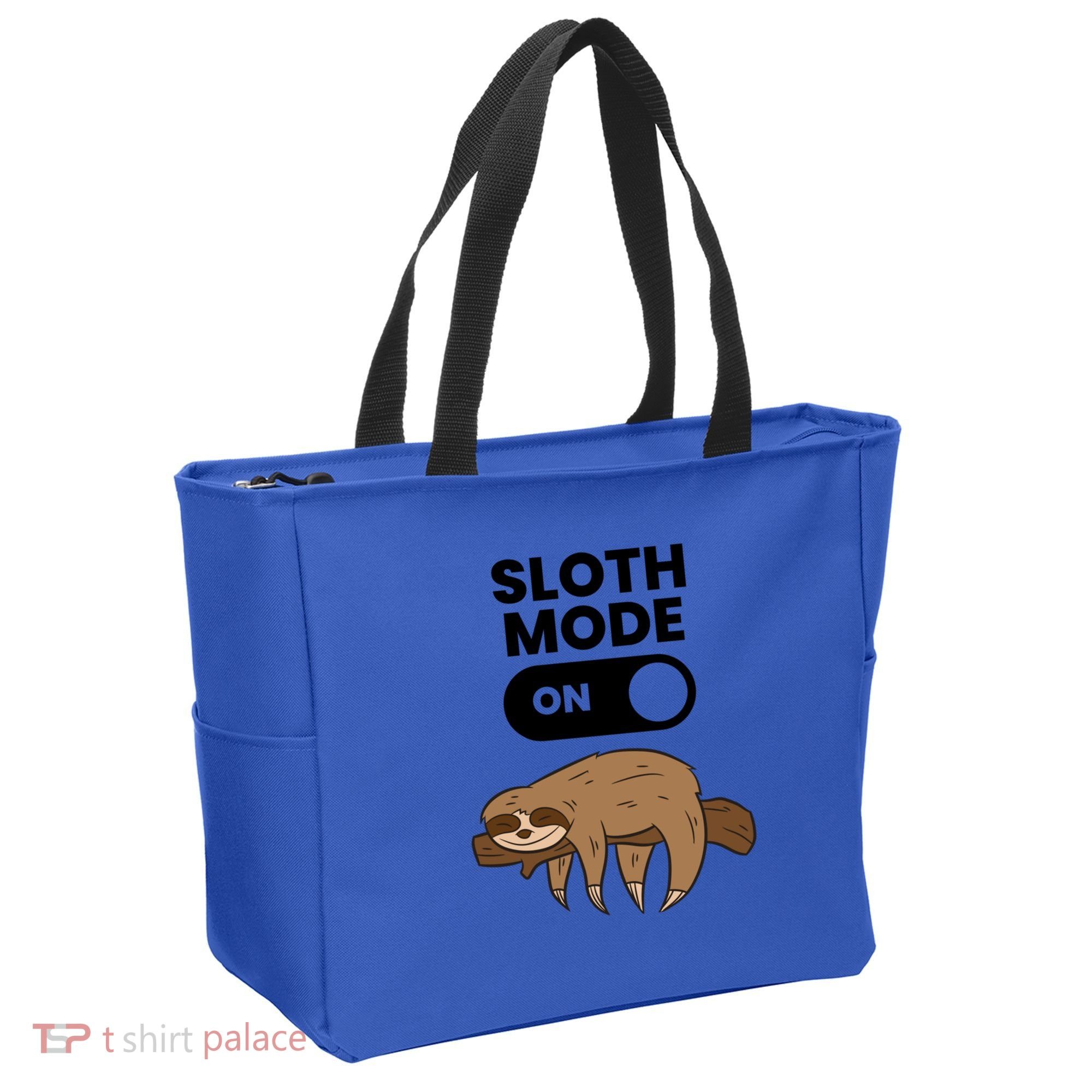 Lazy Sloth Tired Sloth Funny Sloth Mode On Gift Tote Bag