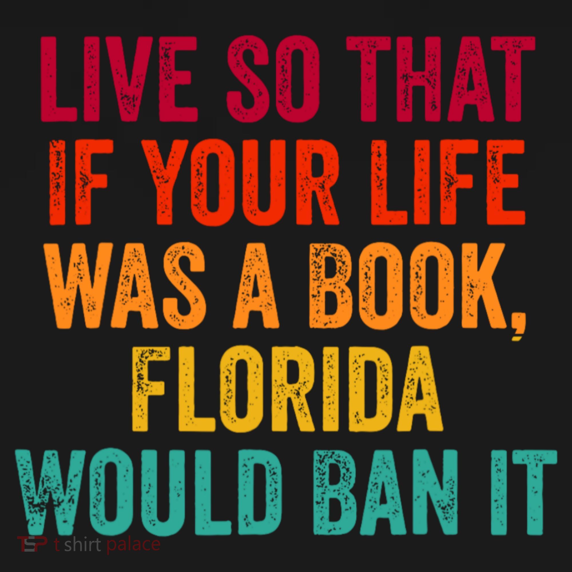 Live So That If Your Life Was A Book Florida Would Ban It Cropped Pullover Crew