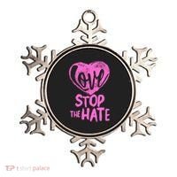 Love Stop The Hate Ornament thumb 0
