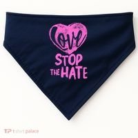 Love Stop The Hate USA-Made Doggie Bandana thumb 0