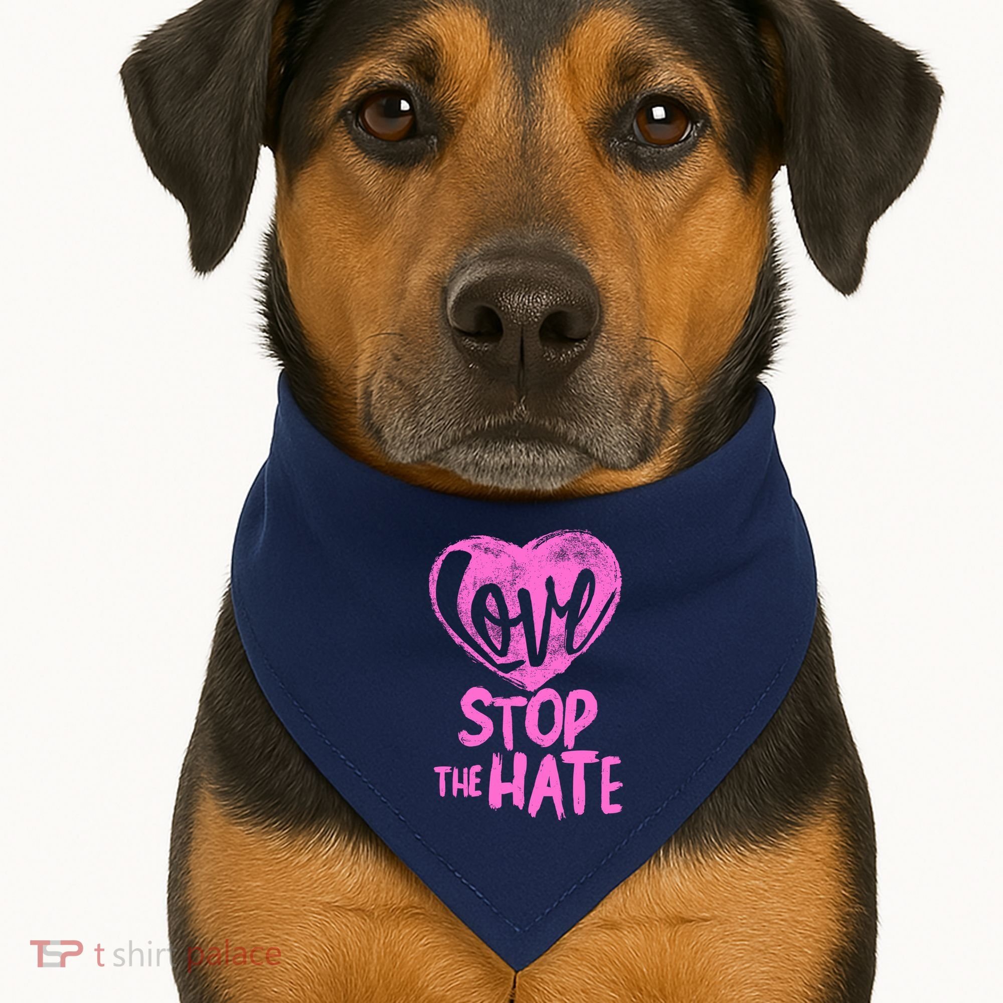Love Stop The Hate USA-Made Doggie Bandana