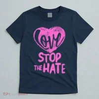 Love Stop The Hate T-Shirt thumb 5