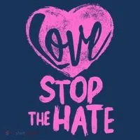 Love Stop The Hate T-Shirt thumb 7