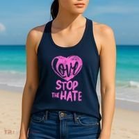 Love Stop The Hate Women's Tank Top thumb 2