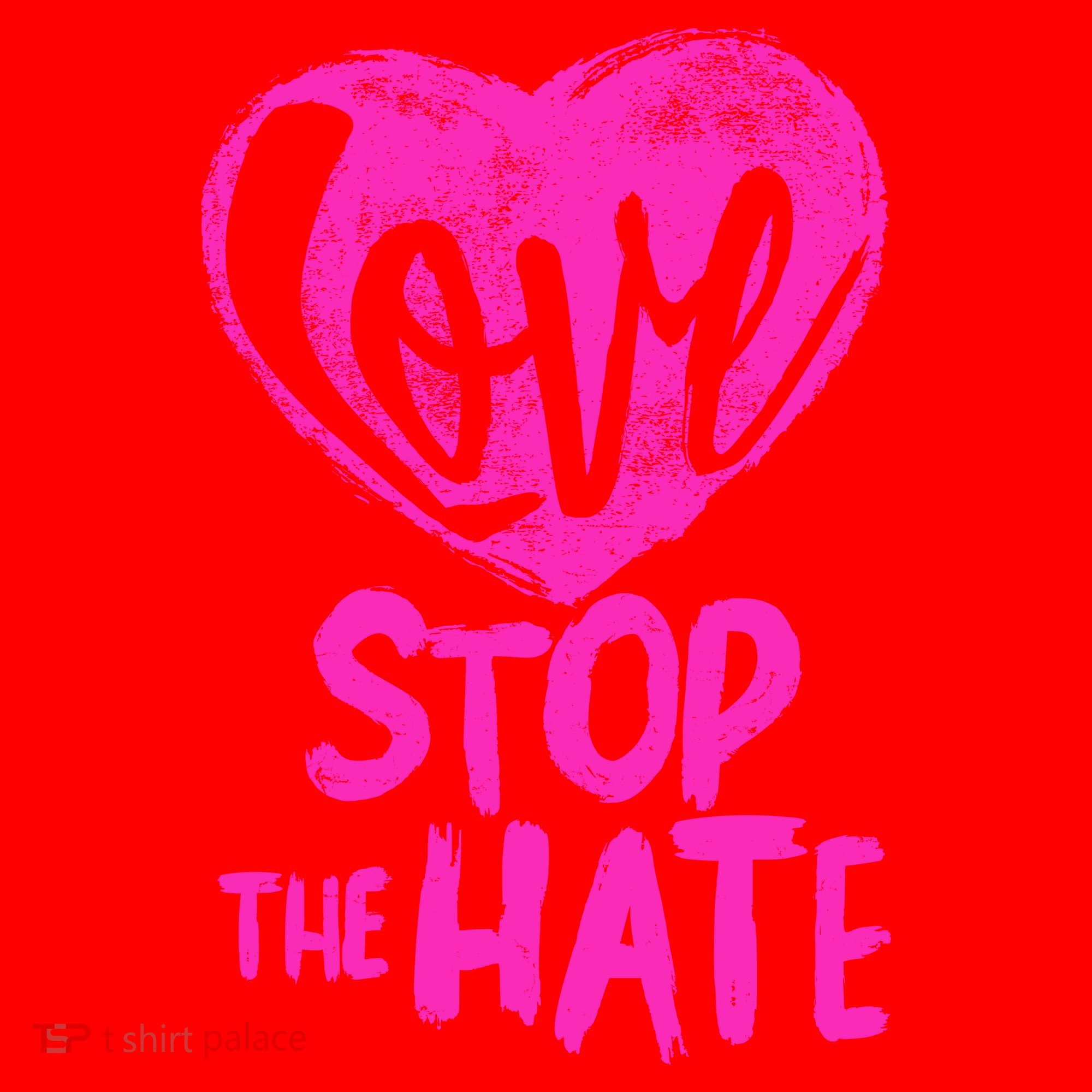 Love Stop The Hate Santa Hat