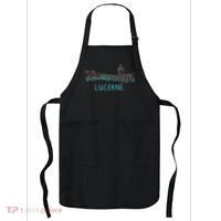 Lucerne Switzerland Unique Hand Drawn Art Gift Apron thumb 0