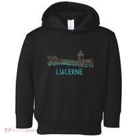 Lucerne Switzerland Unique Hand Drawn Art Gift Toddler Hoodie thumb 0
