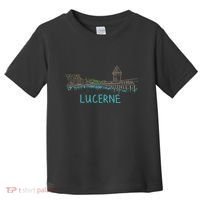 Lucerne Switzerland Unique Hand Drawn Art Gift Toddler T-Shirt thumb 0