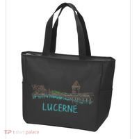 Lucerne Switzerland Unique Hand Drawn Art Gift Tote Bag thumb 3