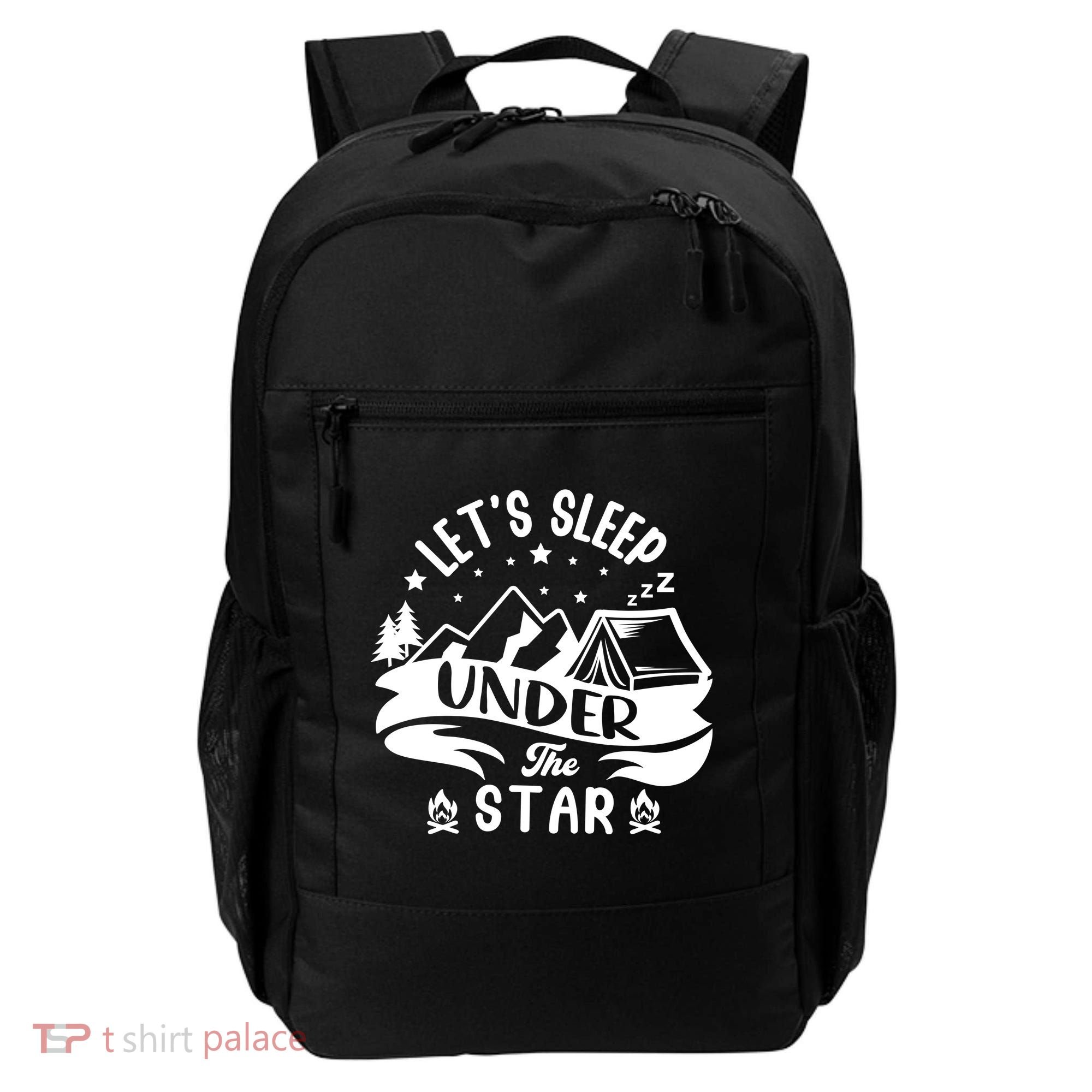 Lets Sleep Under The Stars Camping Backpack