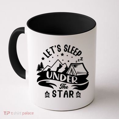 Lets Sleep Under The Stars Camping Coffee Mug