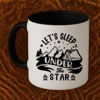 Lets Sleep Under The Stars Camping Coffee Mug thumb 2
