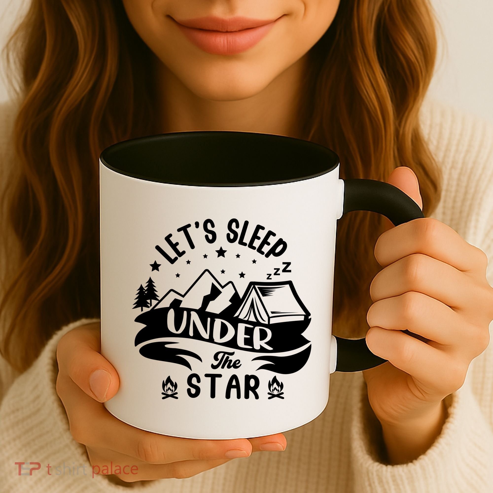 Lets Sleep Under The Stars Camping Coffee Mug
