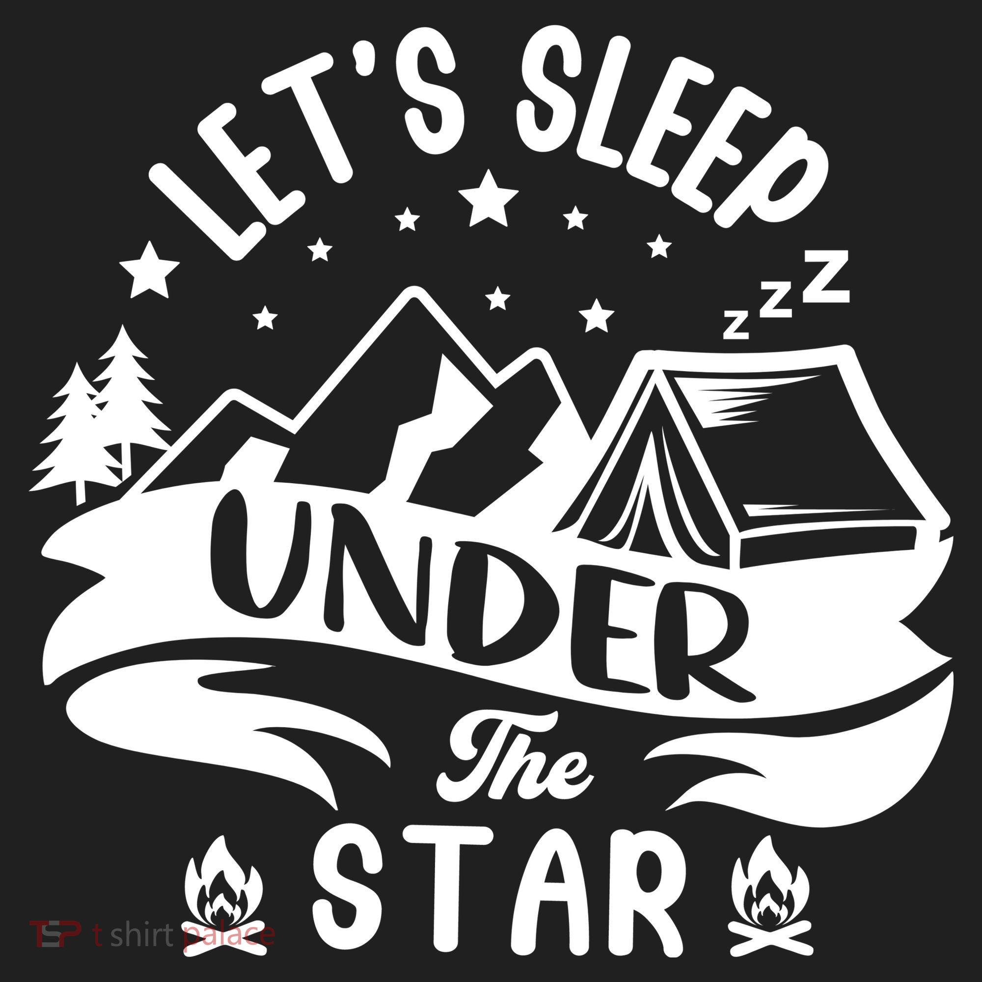 Lets Sleep Under The Stars Camping Beanie
