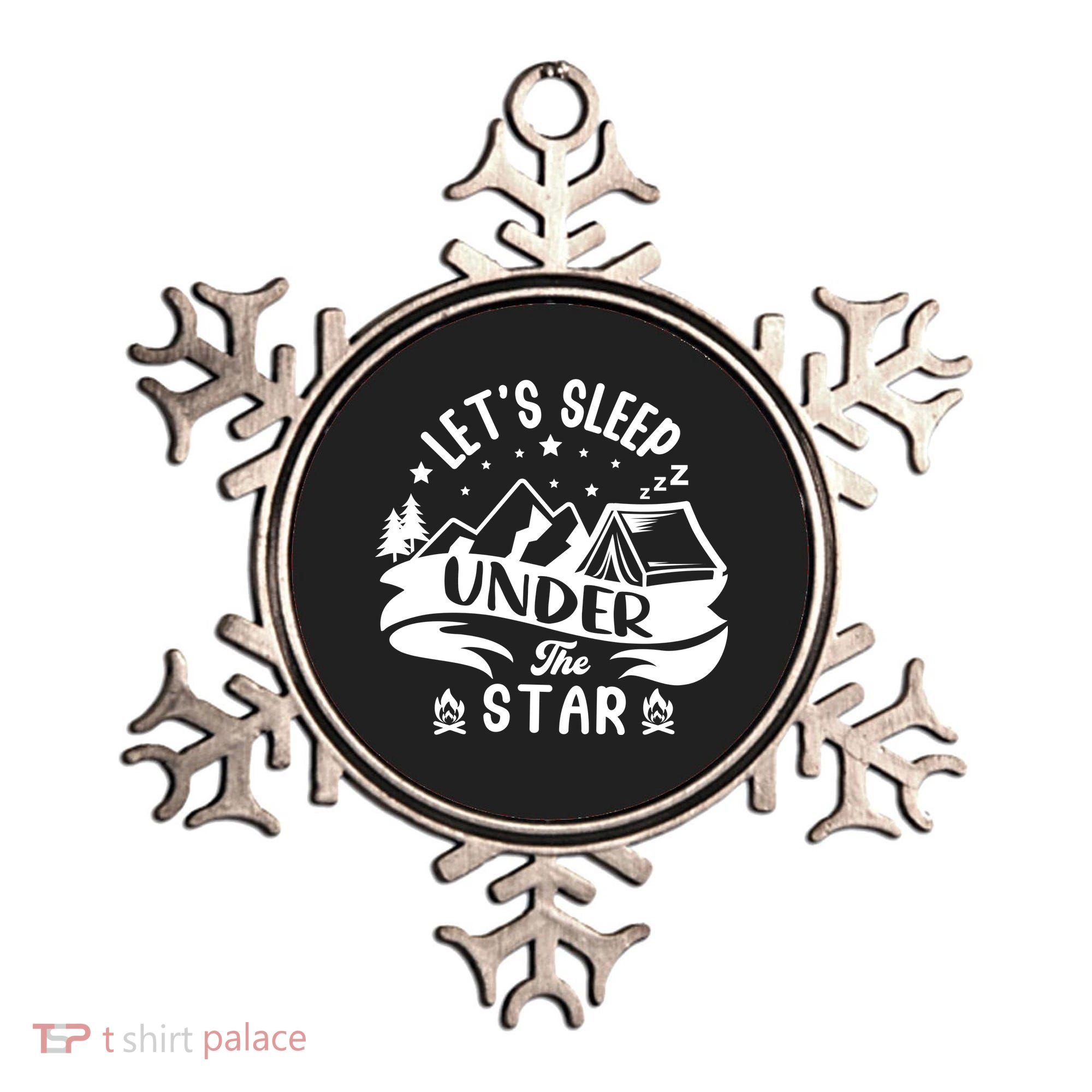 Lets Sleep Under The Stars Camping Ornament