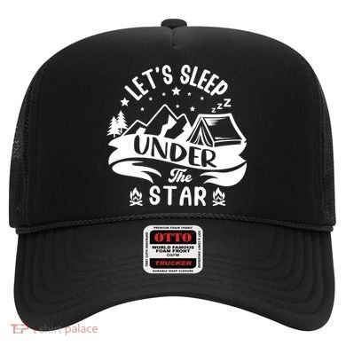 Lets Sleep Under The Stars Camping Hat