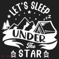 Lets Sleep Under The Stars Camping Hat thumb 2