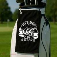 Lets Sleep Under The Stars Camping Golf Towel thumb 2